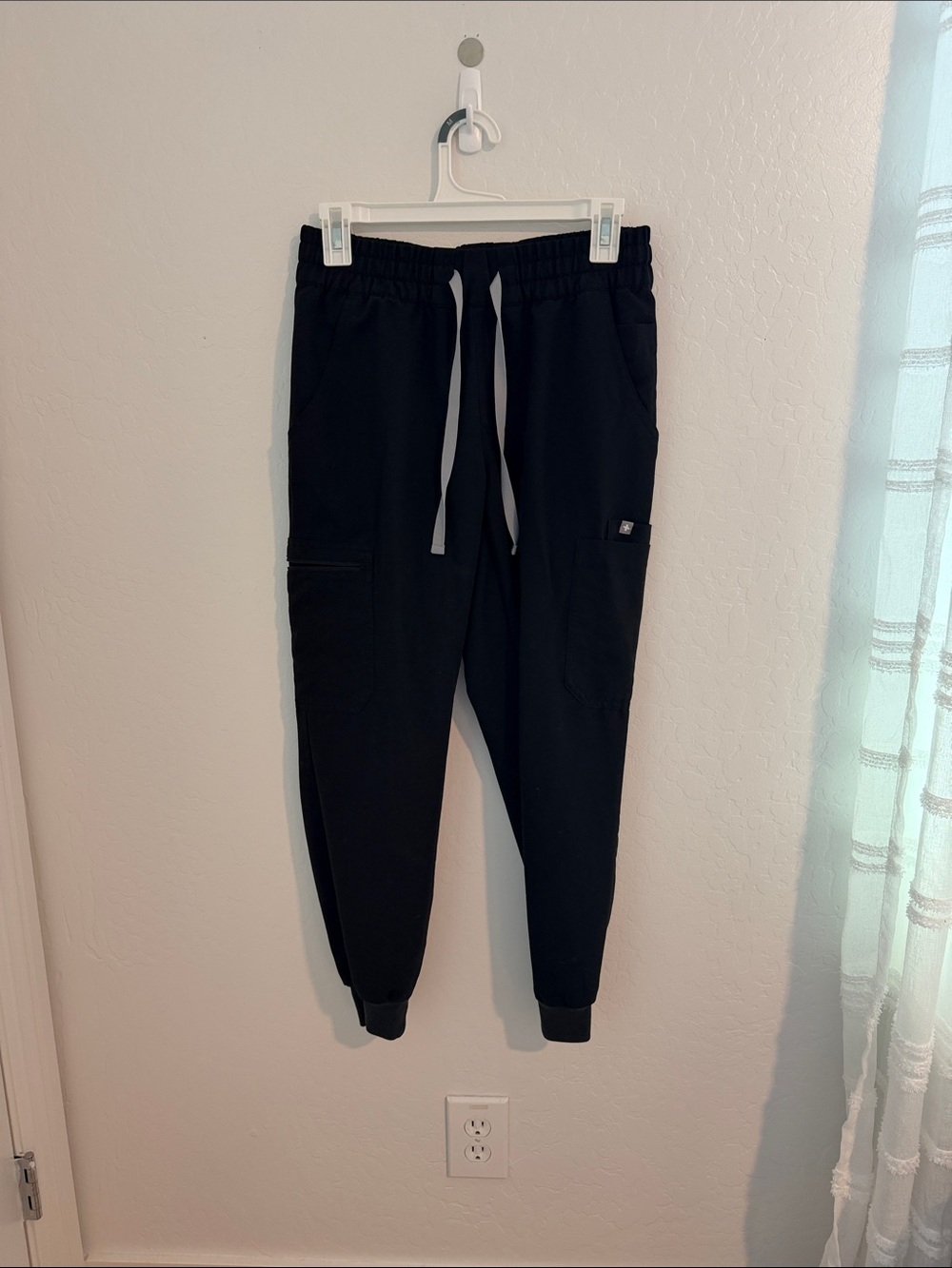 Figs Black Women's Jogger Track Pants with Drawstring